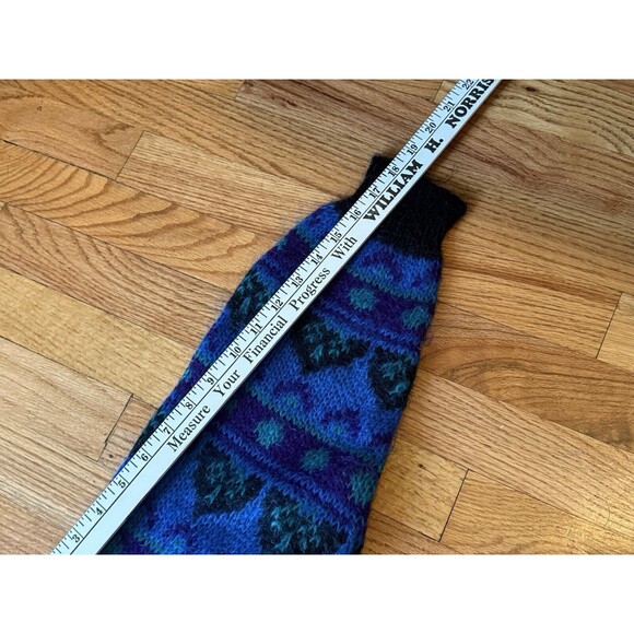 Vintage 90s Gallagher Women's Med Mohair Wool Blend Pull Over Sweater Purple - Picture 8 of 8